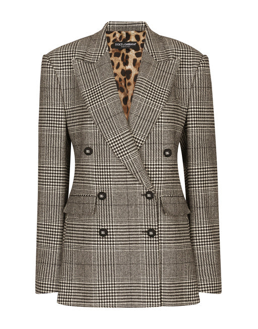GLEN PLAID JACKET WITH VENTS