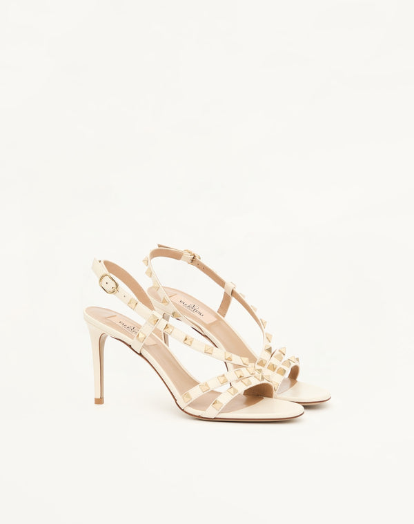 SANDALO ROCKSTUD IN VITELLO 85MM