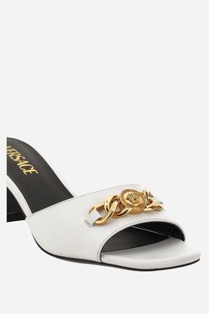Icon Chain Mule  In Calf Leather
