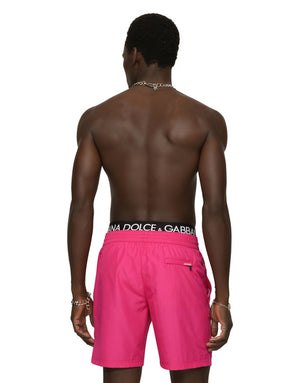 MID-LENGTH SWIM TRUNKS WITH EMBOSSED DG LOGO