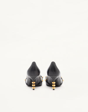 DÉCOLLETÉ ROCKSTUD CON TACCO SCULTURA IN VITELLO 70MM