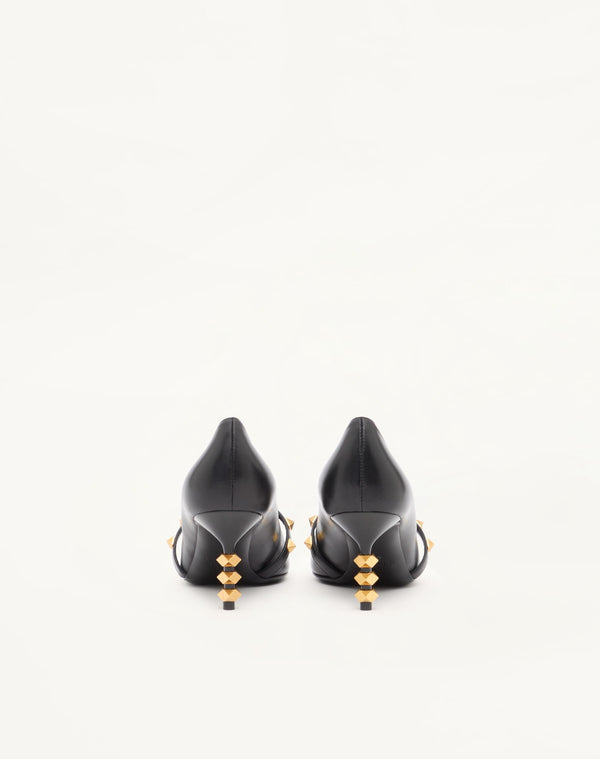 DÉCOLLETÉ ROCKSTUD CON TACCO SCULTURA IN VITELLO 70MM