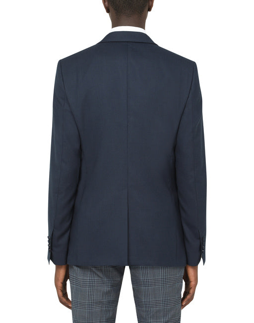 SILK AND WOOL PORTOFINO JACKET WITH PATCH EMBELLISHMENT