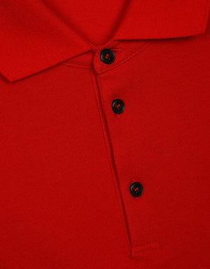 COTTON PIQUÉ POLO-SHIRT WITH BRANDED TAG