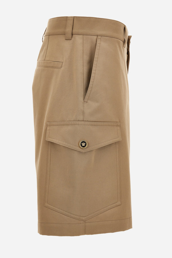 Shorts In Gabardine Cotton Fabric