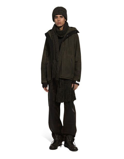 OVERSIZE COATED DENIM JEANS WITH SIDE POCKET