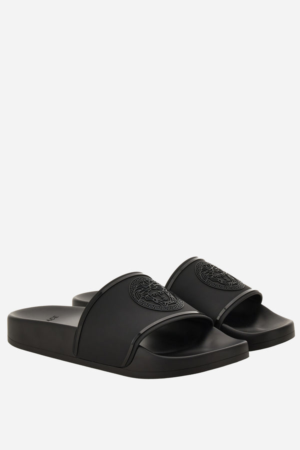 Versace Pool Slides In Rubber