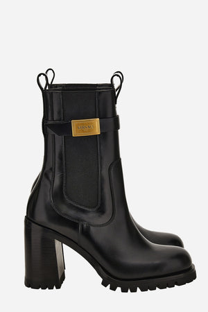 Versace Milano Booties In Calf Leather