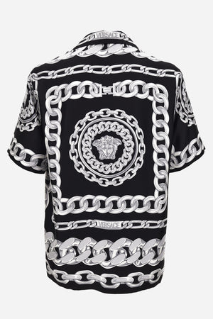 Informal Shirt In Medusa Chains Print Silk Twill