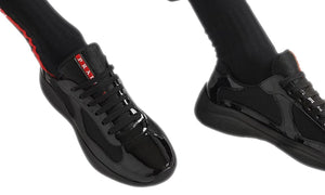 America's Cup in vernice e tessuto bike Nero Prada  Sneakers