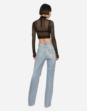 PATCHWORK DENIM JEANS