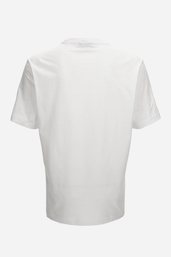 T-Shirt In Jersey Fabric-Medusa Medallion Print