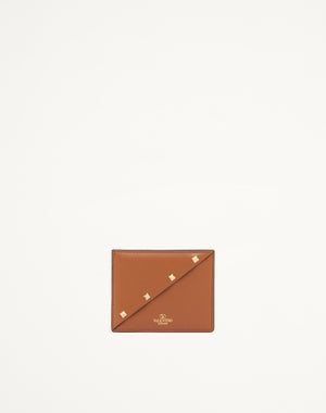 PORTACARTE VALENTINO GARAVANI ROCKSTUD WISPY IN VITELLO