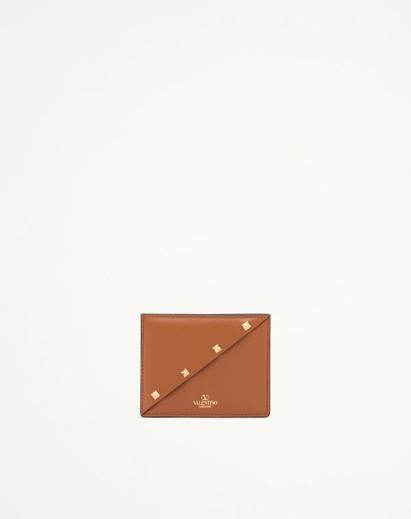 PORTACARTE VALENTINO GARAVANI ROCKSTUD WISPY IN VITELLO