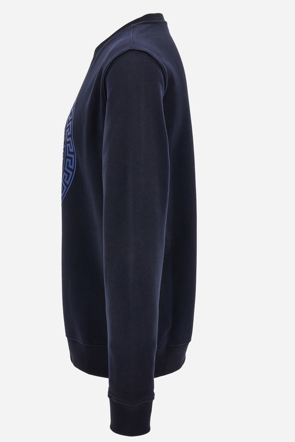 Sweatshirt In Non-Brushed Sweatshirt Fabric + Thickened Versace Greek Medusa Print