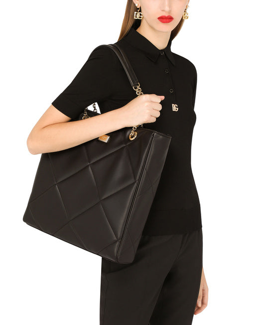 QUILTED CALFSKIN JUNGLE SHOPPER