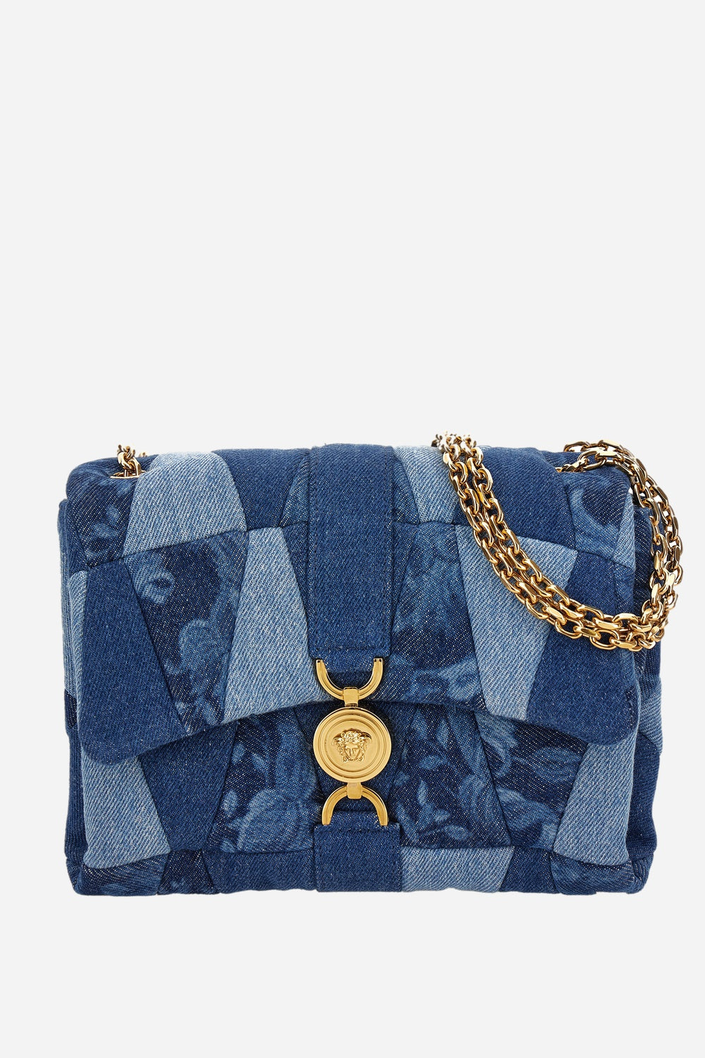 Medusa 95 Kleio Shoulder In Lasered Denim Barocco