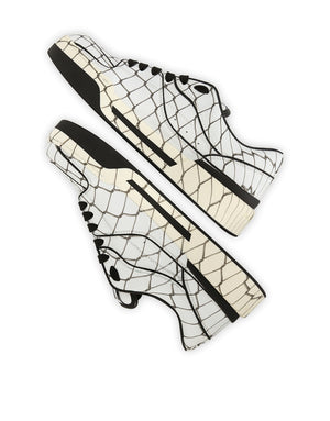 PRINTED CALFSKIN NEW ROMA SNEAKERS