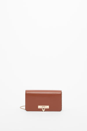 POUCH CON CATENA ROCKSTUD FIERCE IN VITELLO 