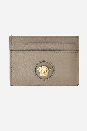 La Medusa Card Case In Grainy Calf Leather