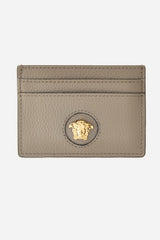La Medusa Card Case In Grainy Calf Leather