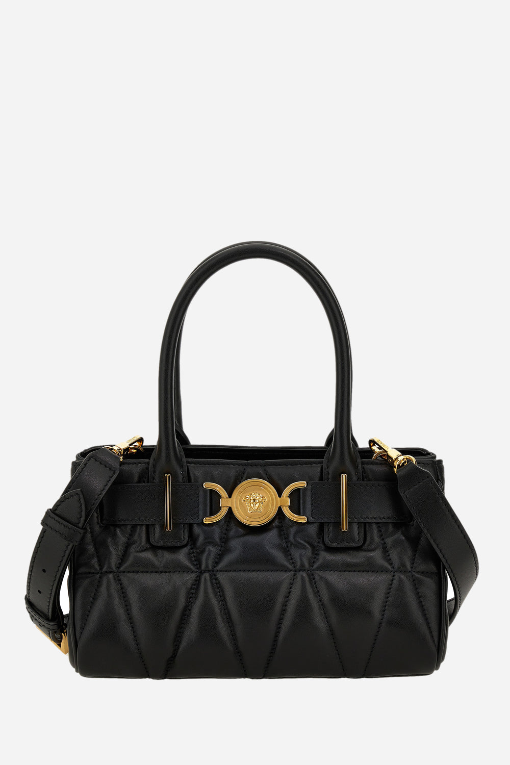 Medusa 95 Small Tote In Quilted Lamb Leather