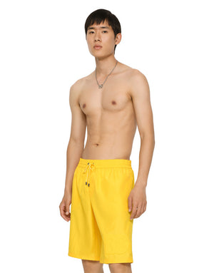 LONG-LEG SWIM TRUNKS WITH EMBOSSED DG LOGO