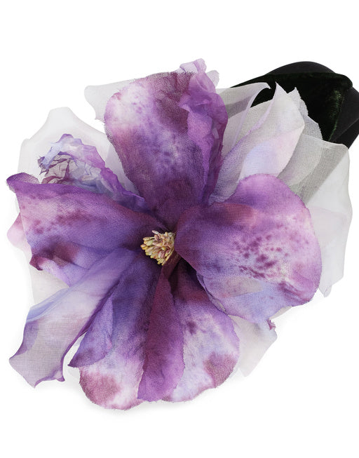 SILK HEADBAND WITH FLOWER