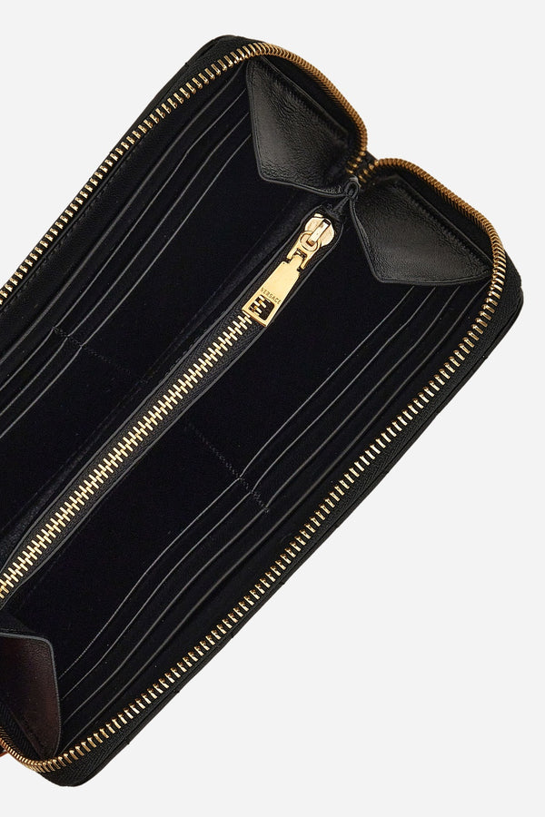 Medusa 95 Zip Around Wallet In Quilted Lamb Leather
