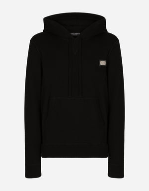 HOODED SWEATER IN WOOL AND CASHMERE