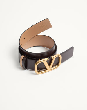 Cintura Reversibile VLogo Signature In Vitello Lucido 40 Mm