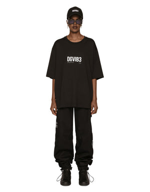 COTTON JERSEY T-SHIRT WITH DGVIB3 PRINT