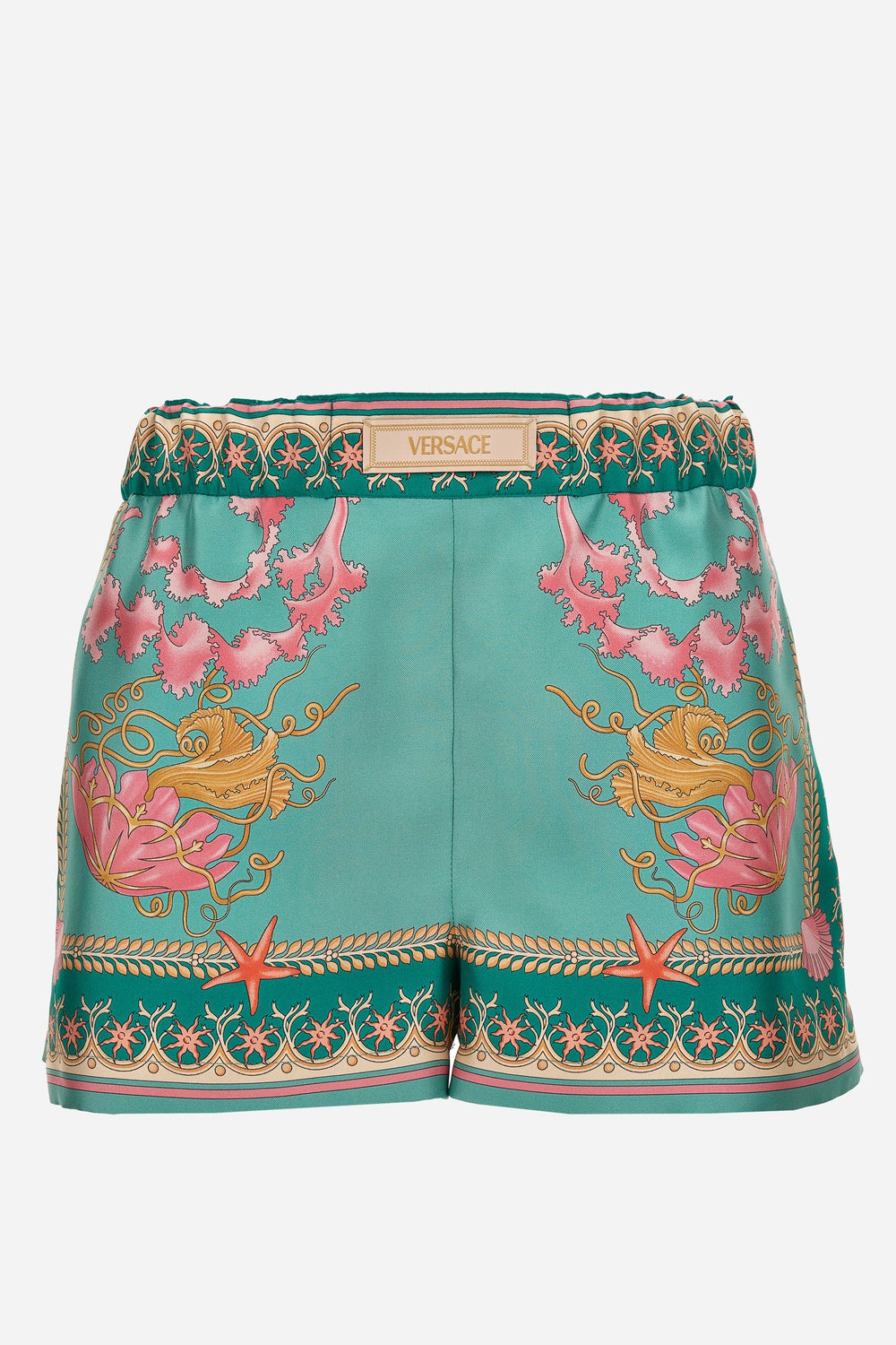 Shorts In Underwater Barocco Foulard On Silk Twill