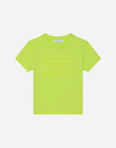 JERSEY T-SHIRT WITH EMBOSSED LOGO