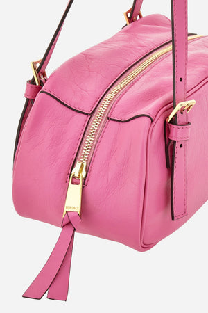 Versace Tag Shoulder In Lamb Leather
