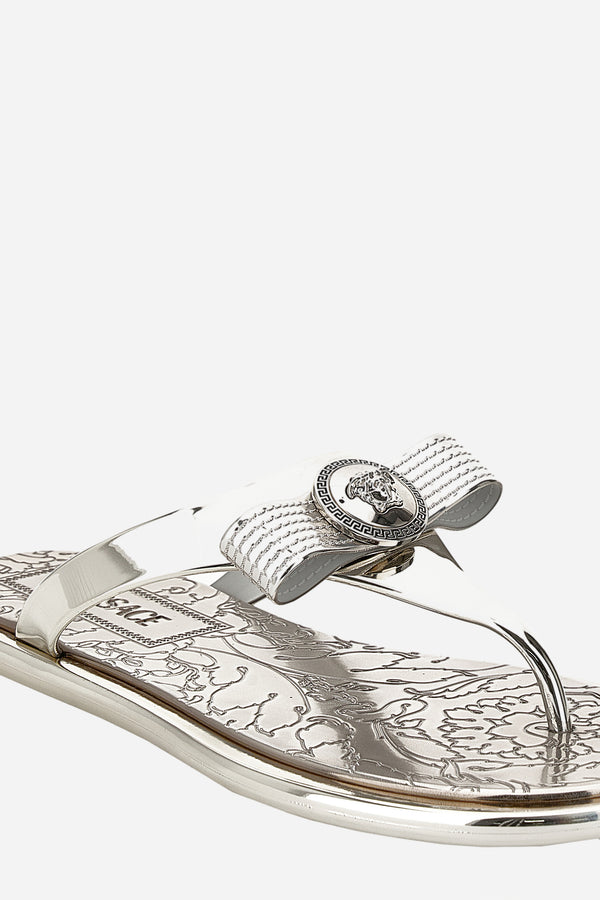 Gianni Ribbon Slides In Rubber