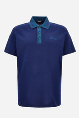 Polo In Piquet Fabric - Greek Key Collar