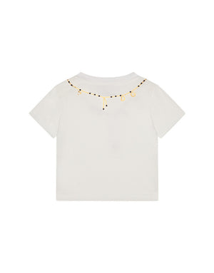 JERSEY T-SHIRT WITH NECKLACE PRINT