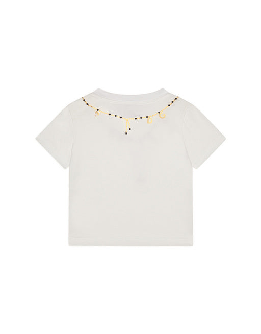 JERSEY T-SHIRT WITH NECKLACE PRINT
