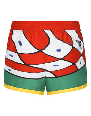 CARRETTO-PRINT SWIM SHORTS