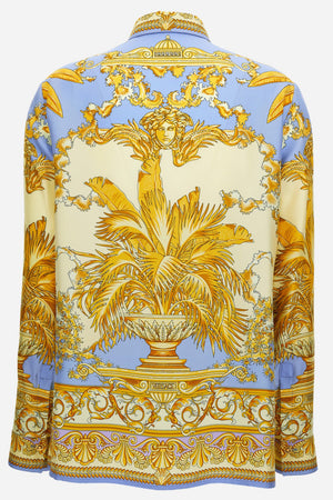 Formal Shirt In Silk Twill Barocco Palm Print