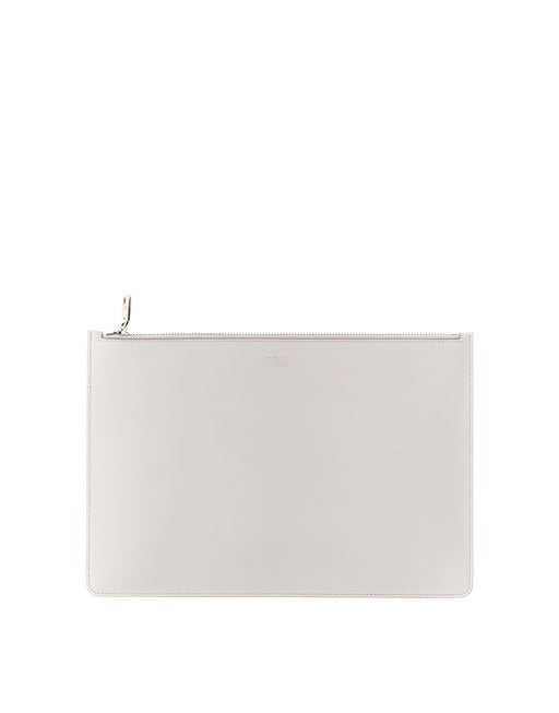CALFSKIN DOCUMENT HOLDER WITH HEAT-STAMPED LOGO