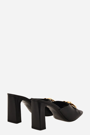 Icon Chain Mule  In Calf Leather