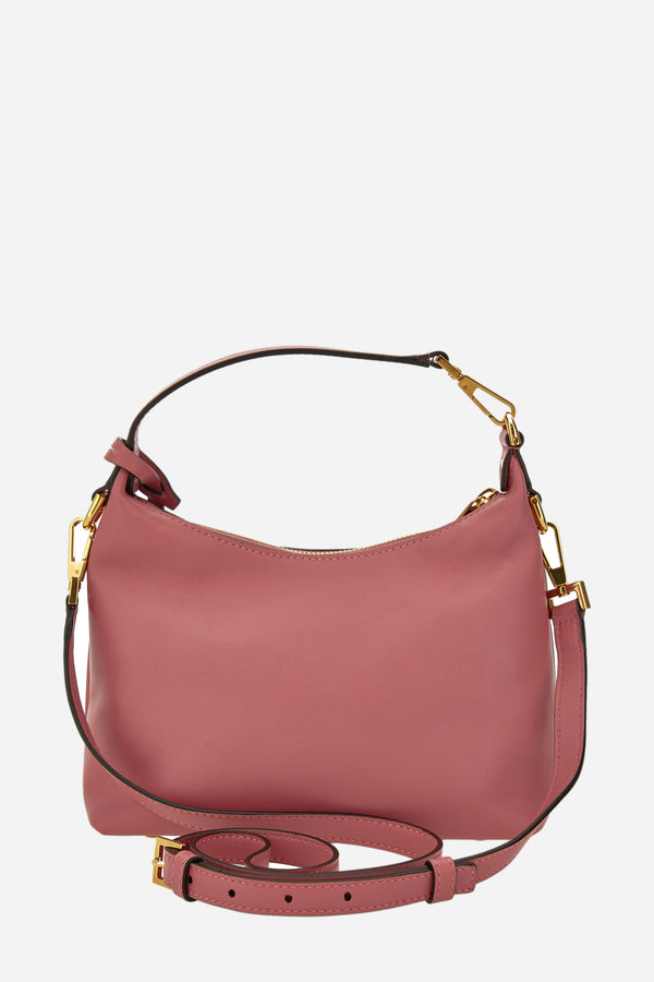 Versace Tag Hobo In Lamb Leather