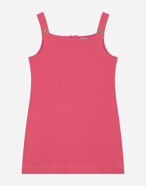 INTERLOCK DRESS WITH METAL DG LOGO