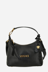 Versace Tag Hobo In Lamb Leather