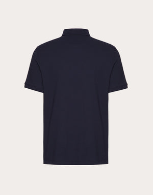 Polo In Piquet Di Cotone Con Patch Vlogo Signature