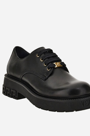 Versace Tank Laced Up In Calf Leather