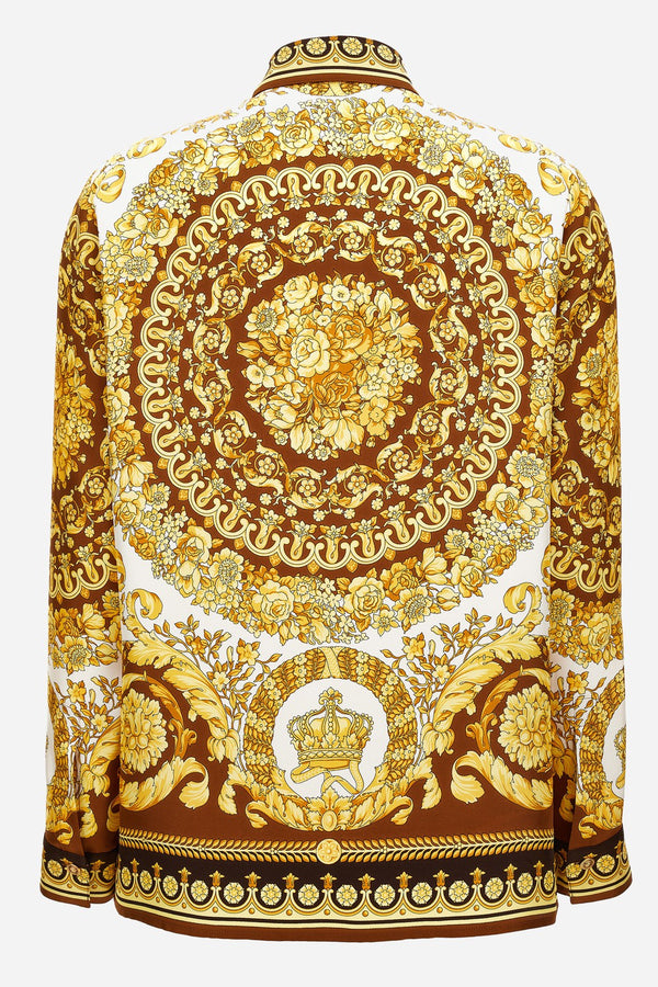 Formal Shirt In Barocco 92 Foulard On Silk Twill