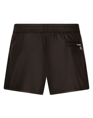 SWIM SHORTS WITH CONTRASTING BAND